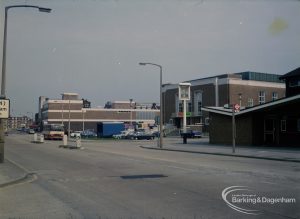 Barking Assembly Hall and Captain Cook Public House from south-east, 1972