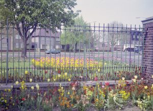 Longbridge Road entrance of Mayesbrook Park, Dagenham, 1972