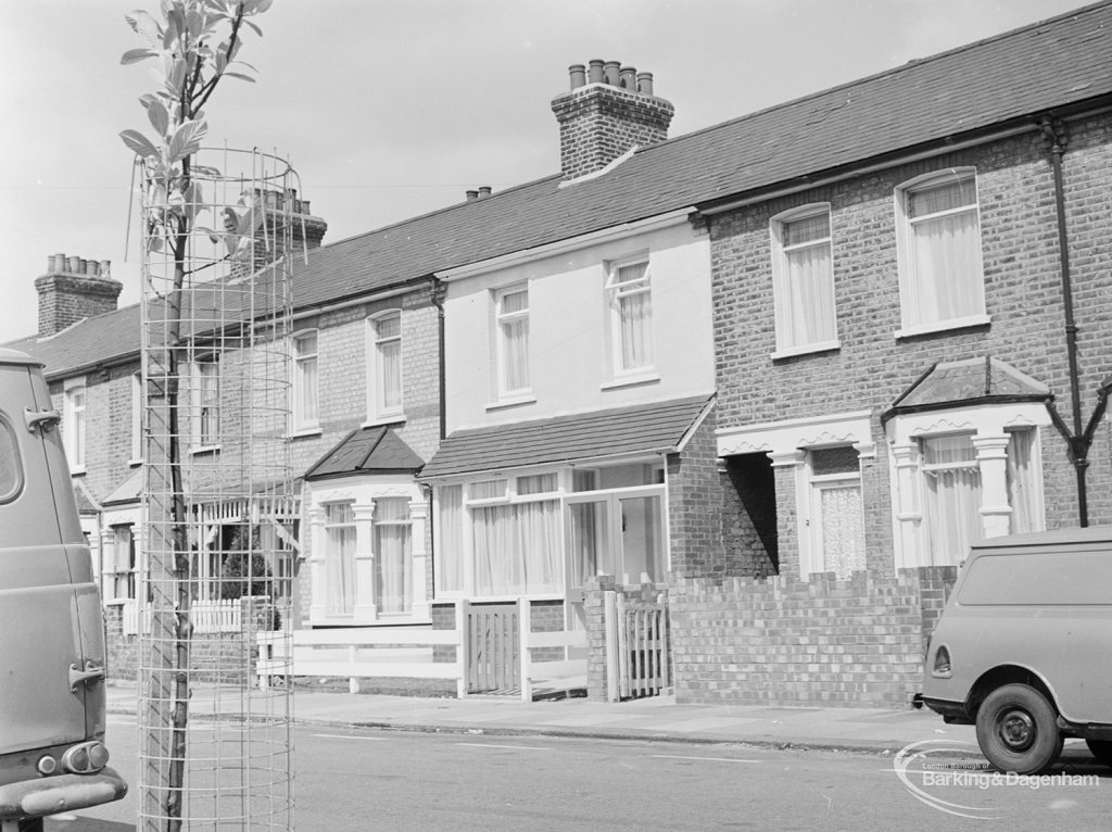 Photographic negative taken for London Borough of Barking Town Planning exhibition on ‘Beautifying Slum Areas’, 1972