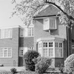 Exterior of Abbeyfield Society (Barking) Limited, Strathfield Gardens, Barking, from the east, 1972