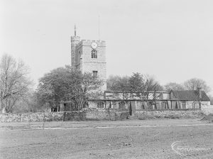 Old Barking landscaping, showing St Margaret’s Parish Church with cleared ground from east, 1972