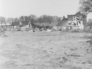 Old Barking landscaping, showing area to east of Barking Abbey, near Broadway, 1972