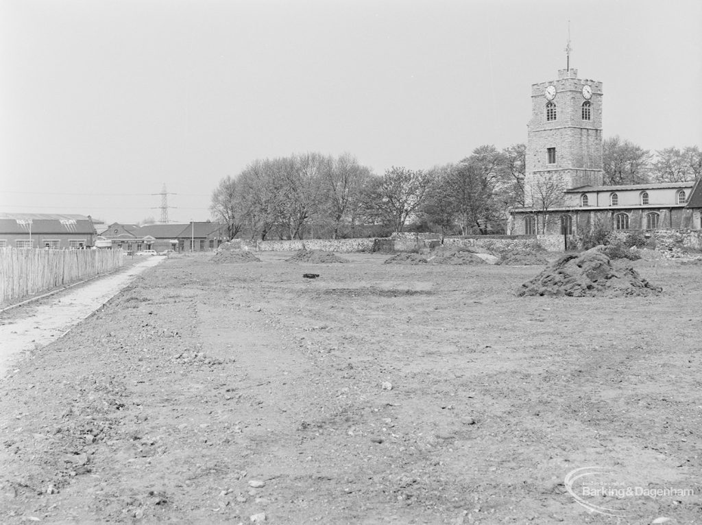 Old Barking landscaping, showing area from Broadway to Abbey Road, 1972