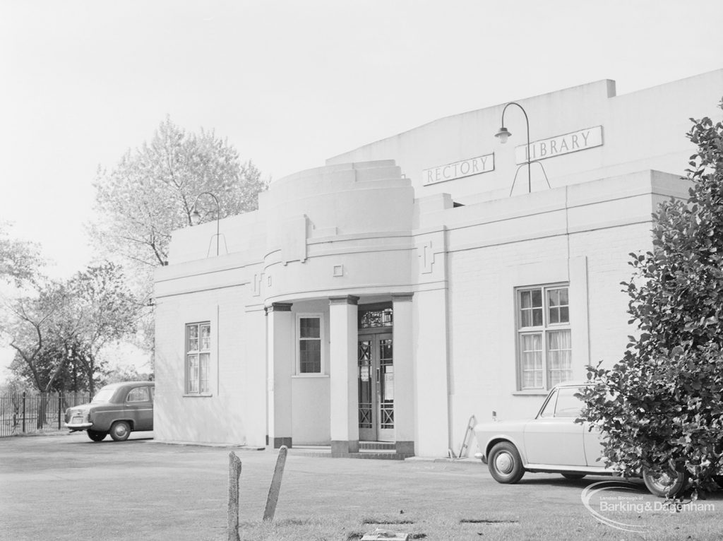 Rectory Library, Dagenham from north-west, 1972