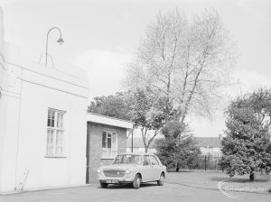 Rectory Library, Dagenham from east, 1972