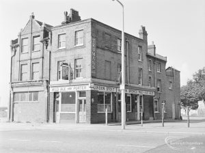 The Barge Aground Public House, Barking from north-west, 1972