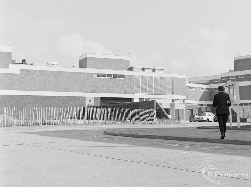 Southern end of new Barking supermarket on site of old market, 1972