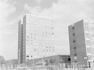 Becontree Heath development, showing new housing, 1972