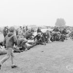 Dagenham Town Show 1972 at Central Park, Dagenham, showing children bouncing on giant inflated tube, 1972