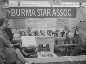 Dagenham Town Show 1972 at Central Park, Dagenham, showing Burma Star Association stand, 1972