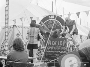 Dagenham Town Show 1972 at Central Park, Dagenham, showing Becontree Wheelers roller competition, 1972