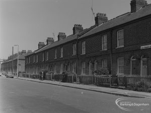 Old Barking, showing King Edward’s Road, east side looking north from centre of road, 1973