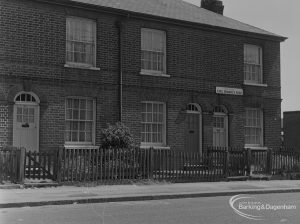 Old Barking, showing King Edward’s Road, three typical houses on east side, looking from north-west, 1973