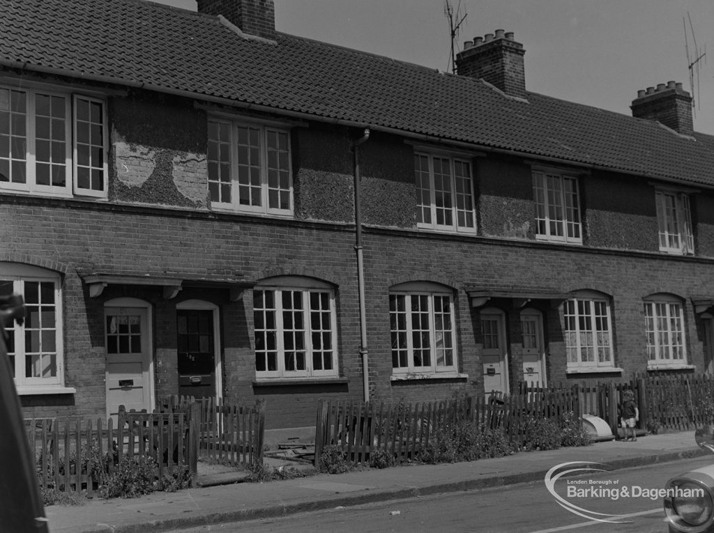 Old Barking, showing houses on north side of Morley Road, 1973
