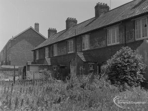 Old Barking, showing rear of houses in Howard Road, looking from east, 1973