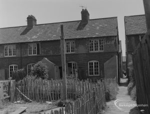 Old Barking, showing gardens and alley between Morley Road and Howard Road, 1973