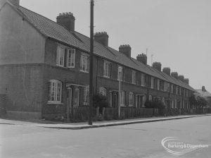 Old Barking, showing Boundary Road from Greatfields Road, south side looking south-west, 1973