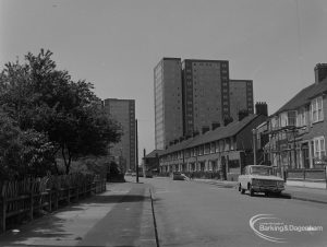 Old Barking, possibly showing Howard Road looking towards King Edward’s Road, 1973