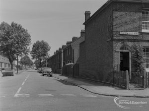 Old Barking, showing junction of King Edward’s Road with Perth Road, 1973