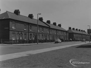 Old Barking, showing junction of King Edward’s Road with Boundary Road, from north-west, 1973