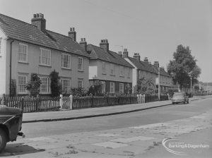 Old Barking, showing south end of Greatfields Road, 1973