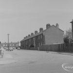 Old Barking, showing Boundary Road, south side from King Edward’s Road, 1973