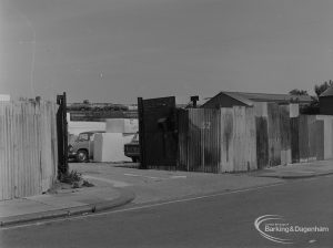 Old Barking, showing packaging yard at 52 Wakering Road, north-east side, 1973
