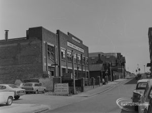 Old Barking, showing premises immediately south-east of Barking Garage in Wakering Road, north-east side, 1973