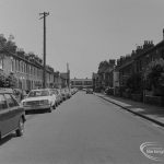 Old Barking, showing Glenny Road, general view from middle of road looking south-east, 1973