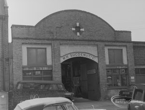 Old Barking, showing premises of W H Sugden and Company Limited in Glenny Road, 1973