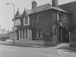 Old Barking showing Fanshawe Avenue, junction with Longbridge Road, 1973