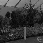Dagenham Town Show 1973 at Central Park, Dagenham, showing Civic Services Marquee with London Borough of Barking Parks Department display, 1973