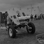 Dagenham Town Show 1973 at Central Park, Dagenham, showing Army display with 105 mm Howitzer light gun, 1973