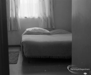Welfare for the Blind, showing a blind person’s bedroom, 1973