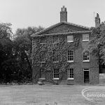 Barking Vicarage, showing rear view from north-west, 1974