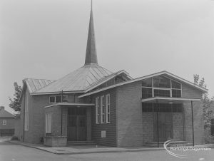 St Cedd’s Church, Lodge Avenue, Dagenham, from west, 1974