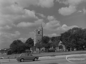 St Margaret’s Parish Church, Barking, taken from east, 1974
