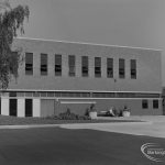 New Barking Central Library, Axe Street, Barking, showing right side, 1974