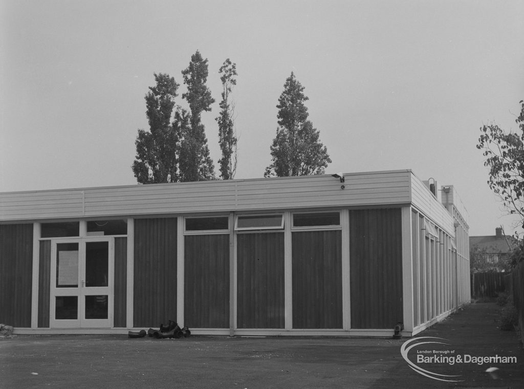 New Clubhouse at rear of Dockland Settlement, Heathway, Dagenham, 1974