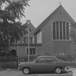 St Elizabeth’s Church, Hewett Road, Dagenham from south-east, 1974