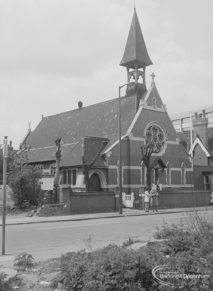 St Mary and St Ethelburga Roman Catholic Church, Linton Road, Barking, from north-east, 1976