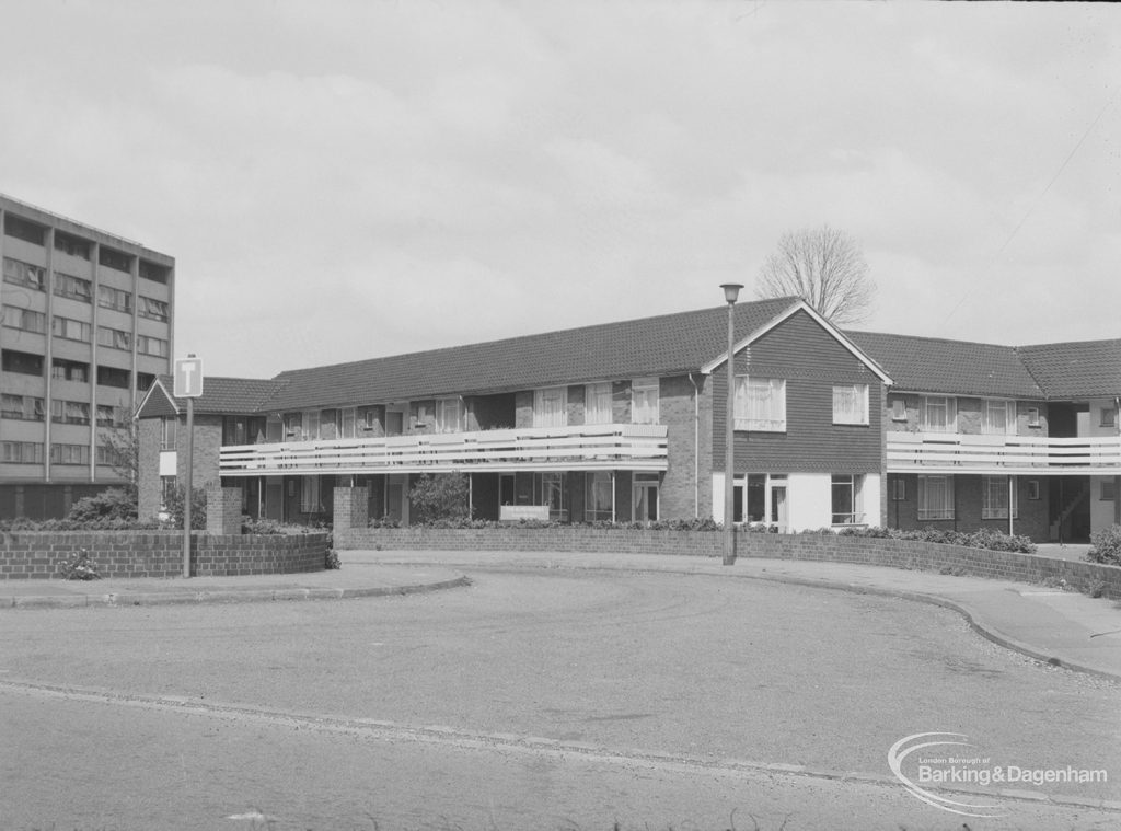 Almshouses in Church Road, Barking [built in 1963], 1976