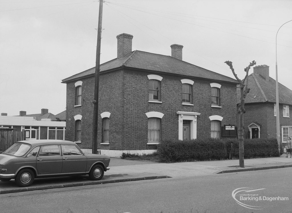 Pettits Farmhouse, 334 Heathway, Dagenham, used for Dockland Settlement, 1976
