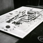 A model showing the rede...