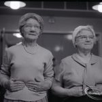 Public health and elderly people’s welfare, showing two women exercising at Oxlow Lane Clinic, Dagenham, 4 February 1965