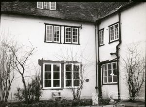 Exterior of Valence House, Dagenham, showing eighteenth century non-matching windows, 5 February 1965