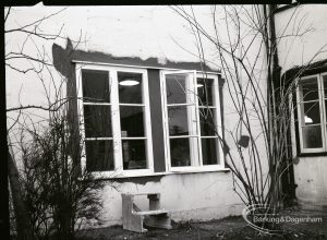 Exterior of Valence House, Dagenham, showing dormer and other windows, 5 February 1965
