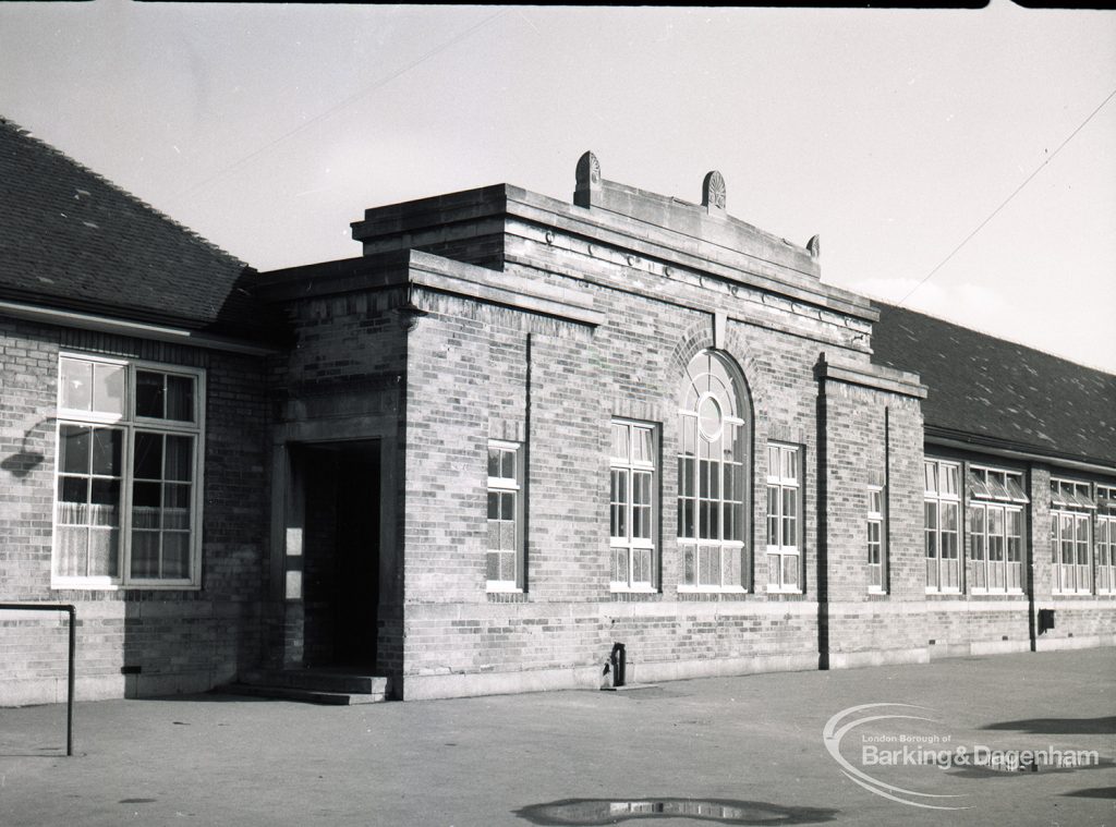 Charlecote School, Dagenham, showing the west side, 1965