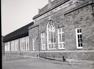 Charlecote School, Dagenham, showing the west end of the front from south-west, 1965