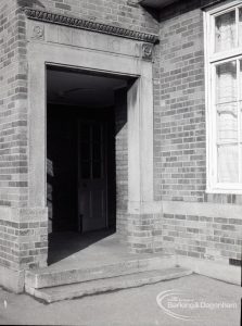 Charlecote School, Dagenham, showing the entrance, 1965